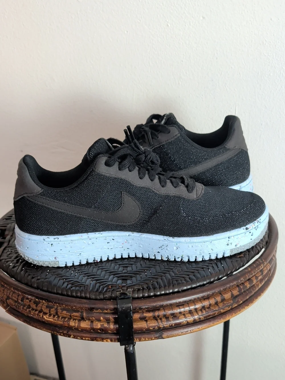 Nike Air Force 1 Flyknit Low Men's Size 9.5 Black